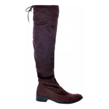 Imagem de Bota Over The Knee Feminina Cano Longo - Parthenon, Marrom, Escuro
