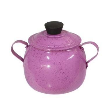 Imagem de Açucareiro de Mesa 500g Bojudo Em Alumínio Rosa - Docesar