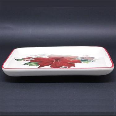 Imagem de Travessa Retangular Cerâmica Méd. Bico De Papagaio / Guirlanda - Luiz 