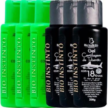 Imagem de Kit 3 Gel Detonador com 21 Ervas 200g + 3 Gel Cartilagem de Tubarão 20