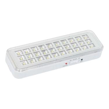 Imagem de Luminária de Emergência Kit 17 unid. recarregavel com 30 Leds corredor lampada bateria saida Bivolt