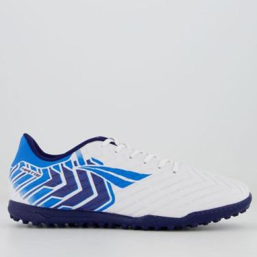 Imagem de Chuteira Penalty Matis Y-3 Society Branca e Azul, 39