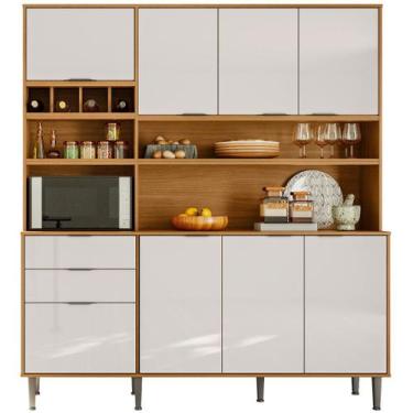 Imagem de Cozinha Completa Compacta 8 Portas 2 Gavetas Viena 1,80m - Lukaliam, J