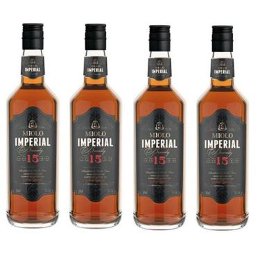 Imagem de Kit 4 Un Brandy Miolo Imperial 750 ml