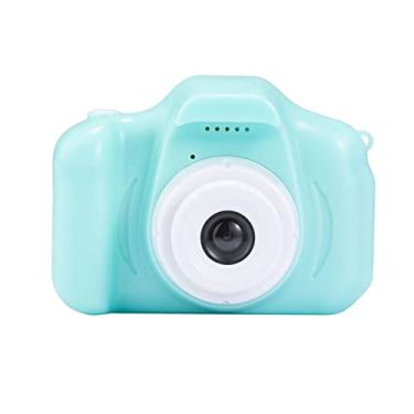 Imagem de Câmera Selfie Infantil 8MP 080P HD Câmeras de Vídeo Digital Com Cartão de Memória de 8GB para Exploração e Diversão (Verde)