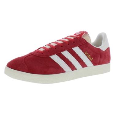 Imagem de adidas Original Gazelle Tênis masculino IG1062 (vermelho glorioso/branco fora/C), tamanho 40, Vermelho, 40