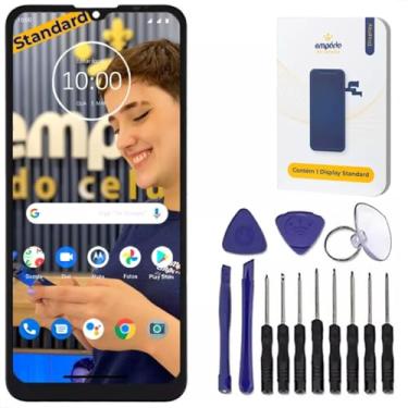 Imagem de Tela Frontal Display Touch Compatível Moto G9 Play Empório Standard Preto
