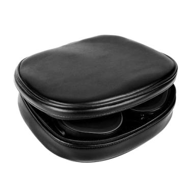 Imagem de Geekria Bolsa de fone de ouvido compatível com Turtle Beach, Razer, Corsair, Logitech, Hyperx, bolsa protetora de transporte de viagem de substituição com armazenamento de cabos (preto PU)