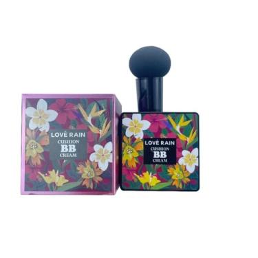 Imagem de Love Rain Cushion BB Cream, Base Facial com Aplicador, Design Floral (Cor natural, 01)