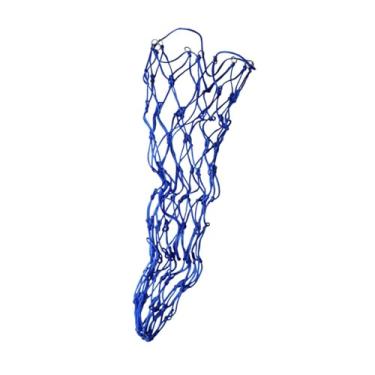 Imagem de UGPLM Rede de feno de alimentação lenta, alimentador de cavalos, portátil malha de malha leve portátil, saco de feno para cabras, Blue 40inch