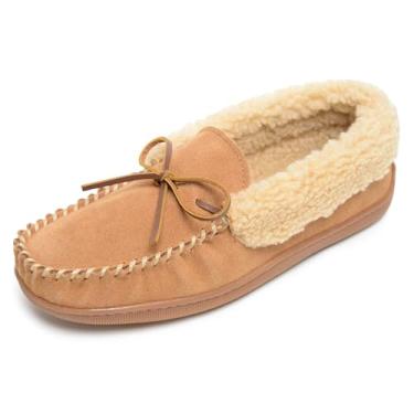 Imagem de Pantufa masculina Allen Minnetonka, Cinnamon, 10