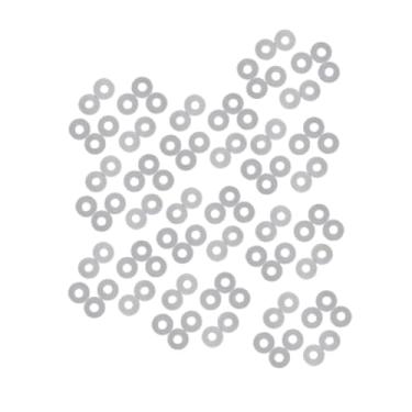 Imagem de Aymzbd 100pcs badminton ilhós anti colapso anéis, Claro