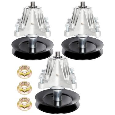 Imagem de JYLEYJ (Pacote com 3) Conjunto de eixo substitui 618-06978 918-06978 Apto para RZT-L54 RZT-L54KH RZT-L54KW RZT-S54 RZT-LX 54 RZT-S54KH MTD Craftsman T8400 G8600 G84000 Z6900 Z6600 Troy Bilt TB2454