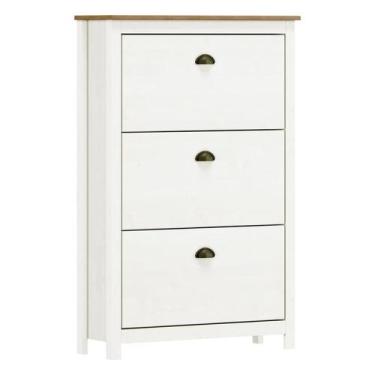 Imagem de Sapateira 3 Gavetas Branco/Freijó Topázio - FN - Finestra