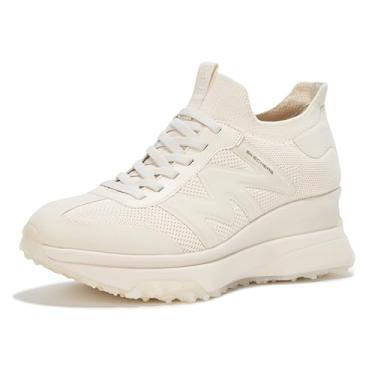 Imagem de Skechers Tênis feminino clássico de corrida com corte superior, Natural, 39