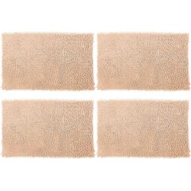 Imagem de Kit 04 Tapete Bolinha 38x58cm - Rozac, Bege