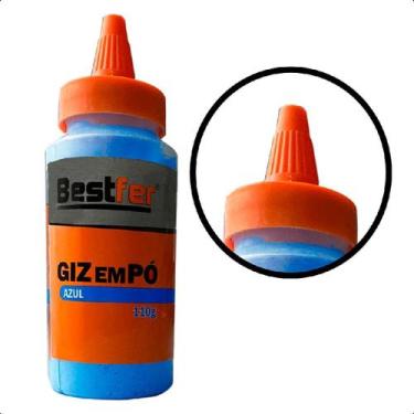 Imagem de Giz em pó azul Para Gesseiro/Construção (110g) - Bestfer