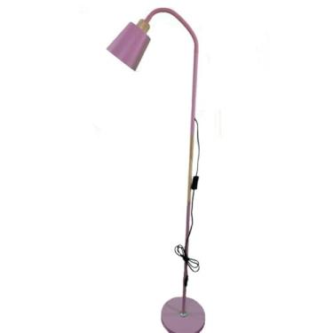 Imagem de Luminária De Chão Pedestal De Piso Abajur Articulada Flexivel(ROSA)