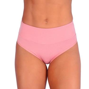 Imagem de Calcinha Tanga Cós Alto Duplo Microfibra Forro Algodão - Dakota Linger