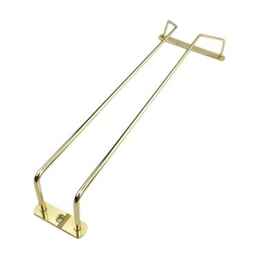 Imagem de ＫＬＫＣＭＳ Sob o gabinete, porta -vidros, suporte de helicóptero de estampa prática de prateleira de ferro pendurada portador de helfware para armário doméstico