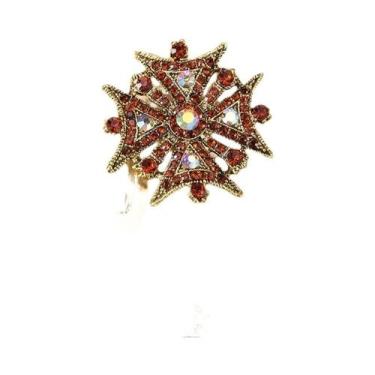 Imagem de Broche de Strass e Pérolas Barrocas Luxuoso para Vestido de Festa e Ca