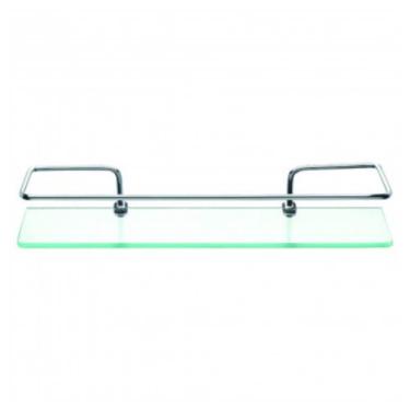 Imagem de Prateleira de Vidro com Haste de Metal 6mm 40x10cm - PR3033-1 - PINCÉI