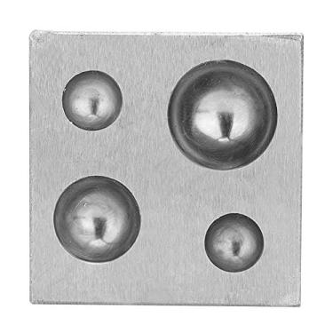 Imagem de Ferramenta de Bloqueio de Jóias Jóias 50 Mm - Doming Metal Quadrado para Contas e Sinos - 18 Poços Tamanho para Ourives