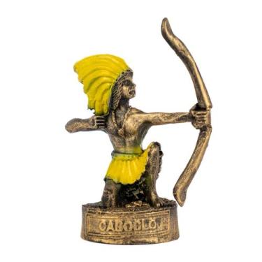 Imagem de Escultura Caboclo Vintage 8 cm- Escolha a Cor - Meta Atacado, Caboclo 