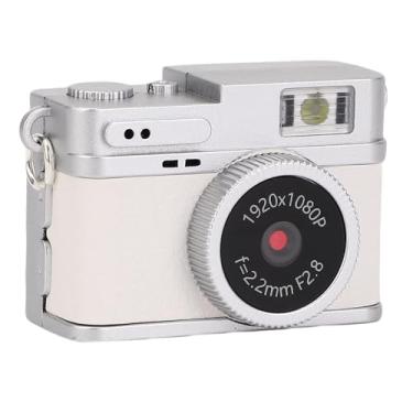Imagem de Mini Câmera de Chaves, 1080p 20mp 0,96in Tela Pequena Câmera Digital Chavedra -Corder para Tirar Fotos Ciclismo Montanha Escalada (WHITE)
