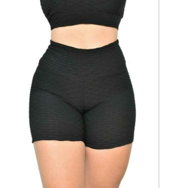 Imagem de Bermuda Shorts Curto  3D Bolha Academia Cós Alto Fitness - Wild, Verme