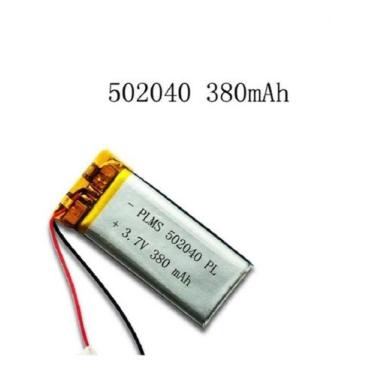 Imagem de Bateria 3.7v 380 Mah 5mm X20mm X40mm 2 Fios 502040 - bgb