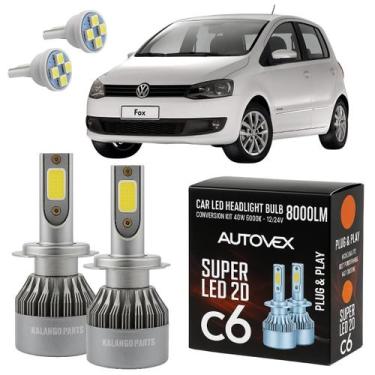 Imagem de Luz Farol Baixo H7 LED Fox 2010 Em Diante Iluminação Forte - Autovex