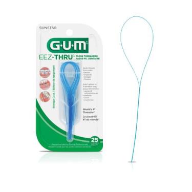 Imagem de Floss Threaders GUM Eez-Thru 25 peças - pacote com 2