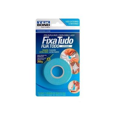 Imagem de Fita Dupla Face Espuma Fixa Tudo 12Mm X 1,5M - Tekbond