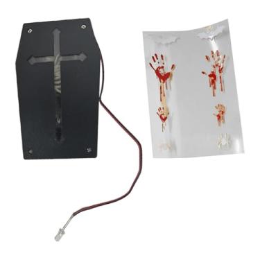 Imagem de oshhni Caixa de som para Halloween, decoração para festa, reprodutor ativado por voz, sensores de movimento por voz para ambientes internos