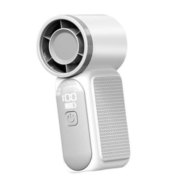 Imagem de Ｂｅｓｇａ Ventilador portátil de mão de 1 a 100 velocidades, ventilador pequeno pessoal, multiuso, 18 horas de trabalho, mini para mulheres e homens, cílios de, Branco