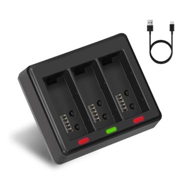 Imagem de AFAITH Carregador De Bateria Para Gopro Hero 13 Preto: Estojo Carregamento 3 Canais Com Cabo Tipo C, Acessórios Originais Go Pro Totalmente Compatíveis