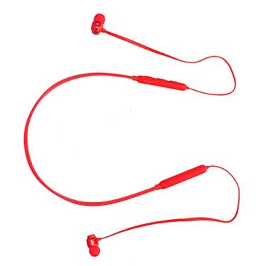 Imagem de ZIZEV Fones de ouvido com faixa de pescoço, fones de ouvido portáteis com redução de ruído para exercícios e esportes (vermelho)