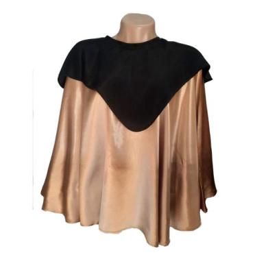 Imagem de Mini becas adulto - NoBrand, Dourada com preto