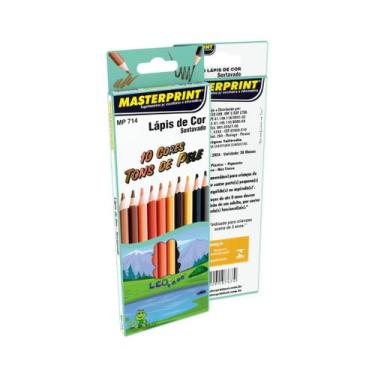 Imagem de Lápis de Cor Tons de Pele sextavado Masterprint