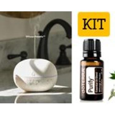 Imagem de Kit difusor Ultrassônico Pebble + 1 óleo essencial Purify 15ML Alivia 