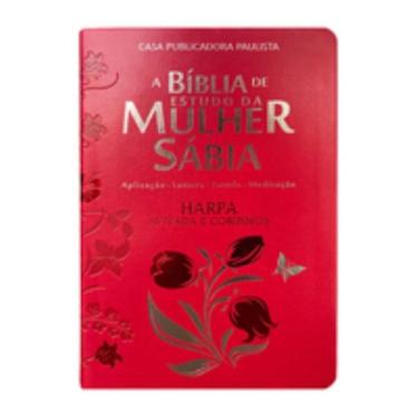 Imagem de Bíblia da mulher sábia full color c/ harpa - Tulipa vermelha