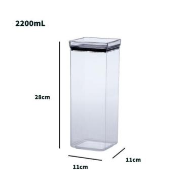 Imagem de Pote Organizador Hermético Empilhável De Acrílico Lumini - Paramount, 