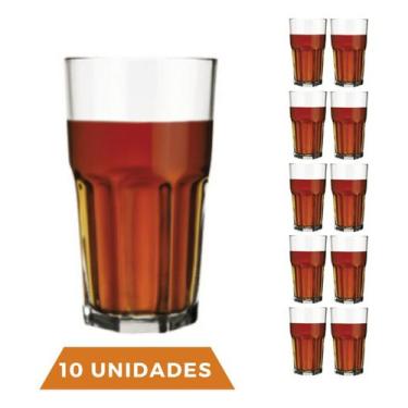 Imagem de 18 Copo Bristol Redondo Luxo Vidro Transparente 410ml Nadir - NADIR FI