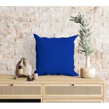 Imagem de Almofada com enchimento Color Block Lisa Azul - Core Decore