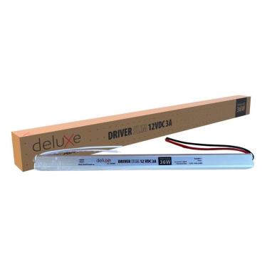 Imagem de Driver Slim Avant Deluxe Max Para Fita LED - 12v, 3,0A, 36W, Bivolt
