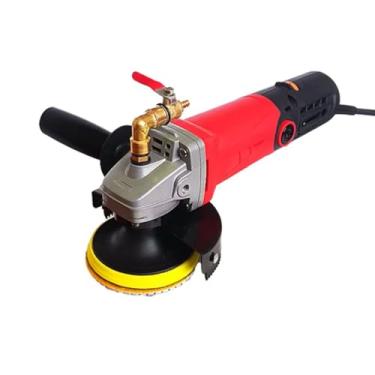 Imagem de HYZHANHONG Máquina de polimento de baixo ruído, Polidor de pedra molhada com 6 velocidades variáveis, Rebarbadora de pequeno ângulo 220V Polidora de granito para corte, moagem