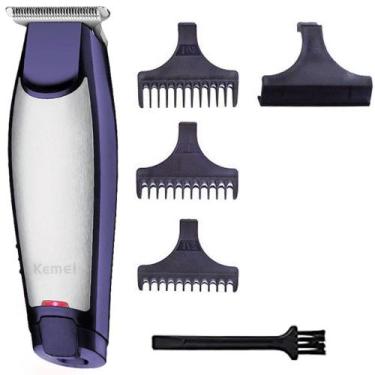 Imagem de Maquina de Acabamento e Acessórios Corte de Cabelo e Barba Kemei KM-50