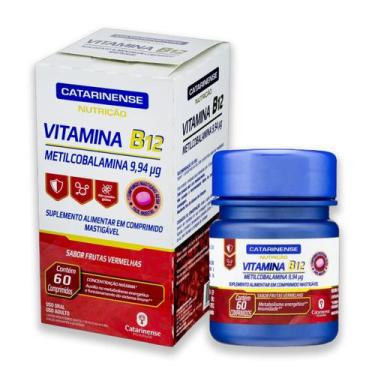 Imagem de Vitamina B12 Catarinense Frutas Vermelhas 60 Comprimidos