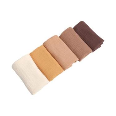 Imagem de Toalhas De Banho De Algodão Absorventes Para Bebês 5 Peças Padrão De D